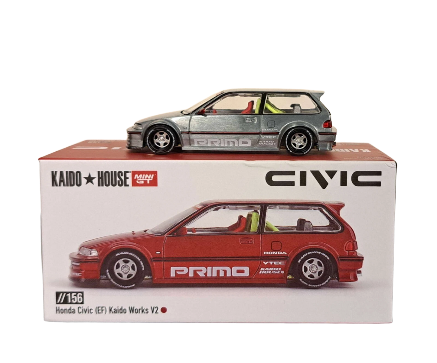 [ Kaido House x MINI GT ] 1/64 HONDA CIVIC EF KANJO V2 KHMG156 *CHASE*