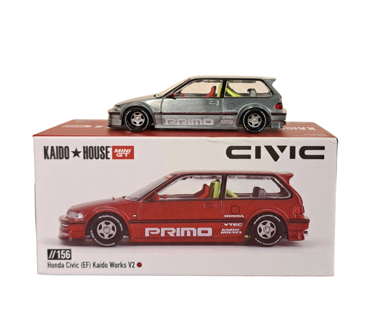 [ Kaido House x MINI GT ] 1/64 HONDA CIVIC EF KANJO V2 KHMG156 *CHASE*