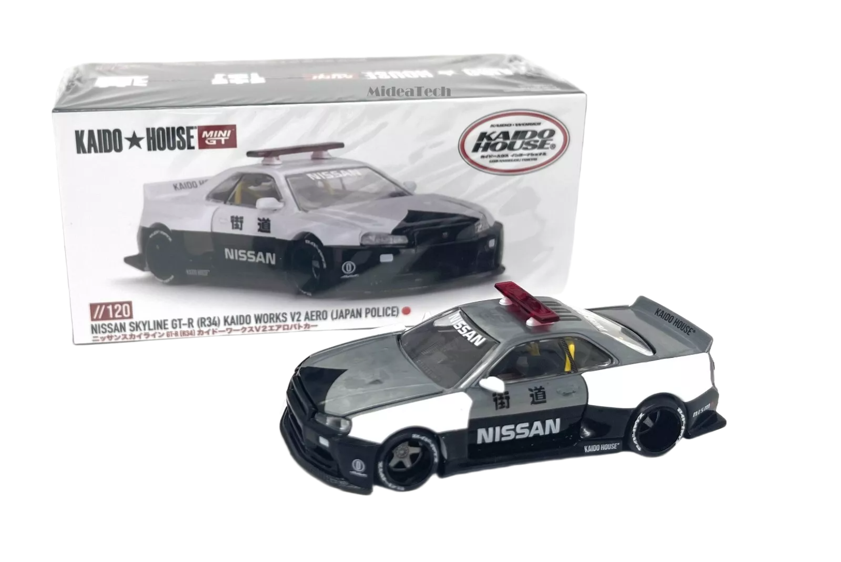 GT-R (R34) KAIDO HOUSE POLICE 限定品 サイン付き LTD EDN Nissan GT-R (R34) Kaido Works (V2 Aero) Police Kaido House