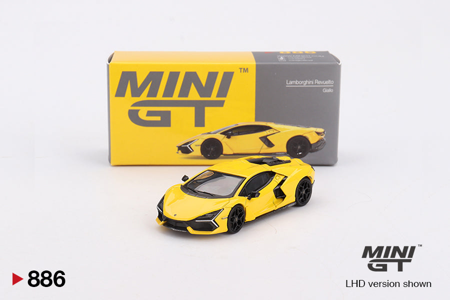 MINI GT #886 1/64 Lamborghini Revuelto Giallo (RHD)
