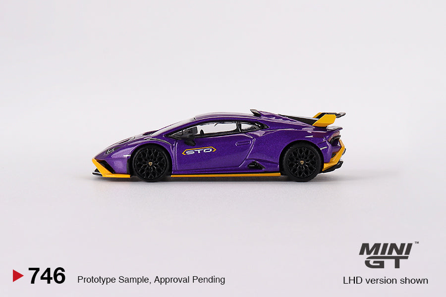 MINI GT #746 1/64 Lamborghini Huracán STO Viola Pasifae (RHD)