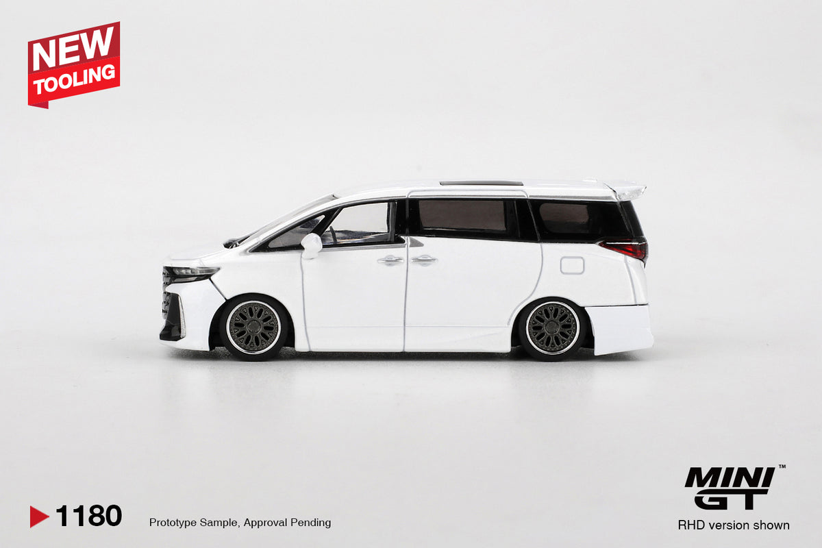 MINI GT #1180 1/64 Toyota Vellfire 40 KUHL White RHD