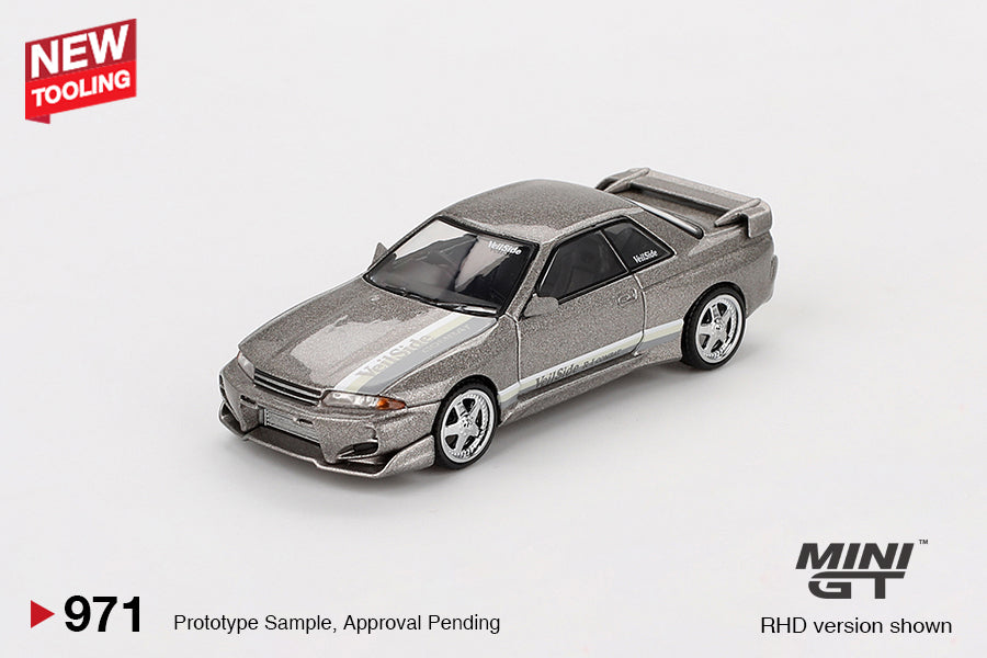 MINI GT #971 1/64 Nissan Skyline GT-R (R32) Veilside Combat C-I Veilside Combat Grey - BLISTER PACK