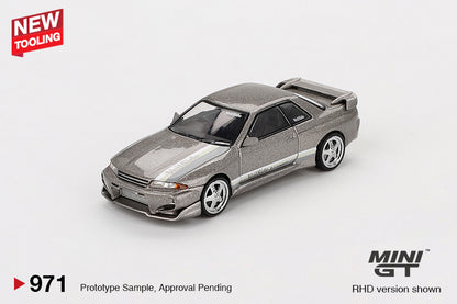 MINI GT #971 1/64 Nissan Skyline GT-R (R32) Veilside Combat C-I Veilside Combat Grey - BLISTER PACK
