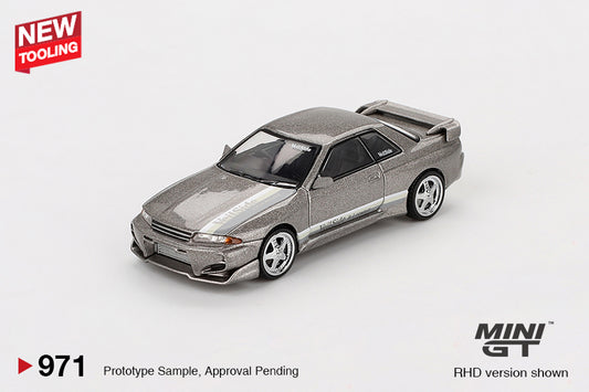 MINI GT #971 1/64 Nissan Skyline GT-R (R32) Veilside Combat C-I Veilside Combat Grey - BLISTER PACK