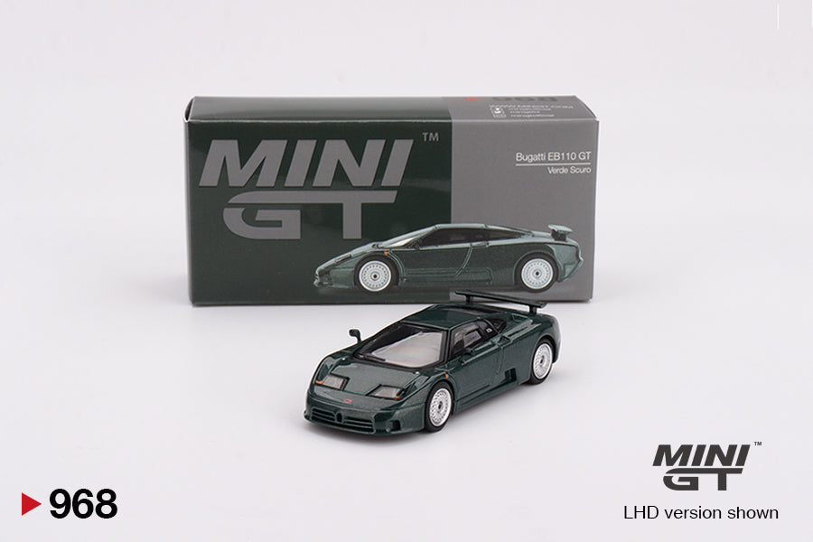 MINI GT #968 1/64 Bugatti EB110 GT Verde Scuro (LHD)
