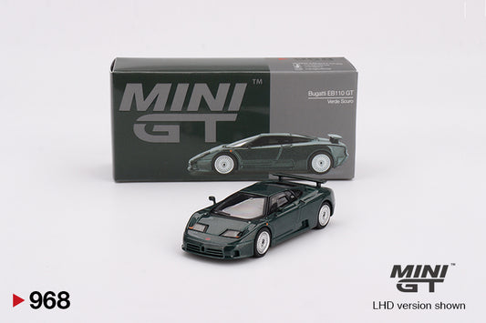 MINI GT #968 1/64 Bugatti EB110 GT Verde Scuro (LHD)