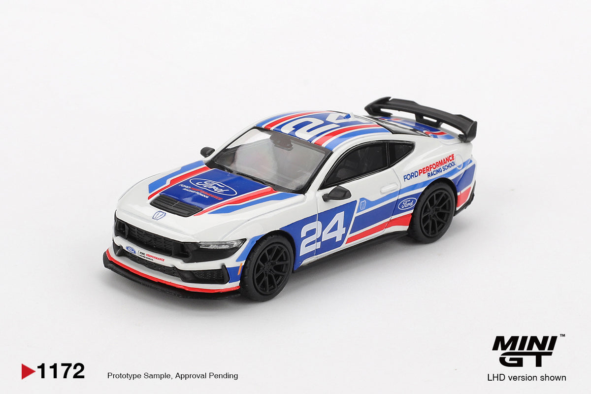 MINI GT #1172 1/64 Ford Mustang Dark Horse #24 Ford Performance Racing School (LHD)