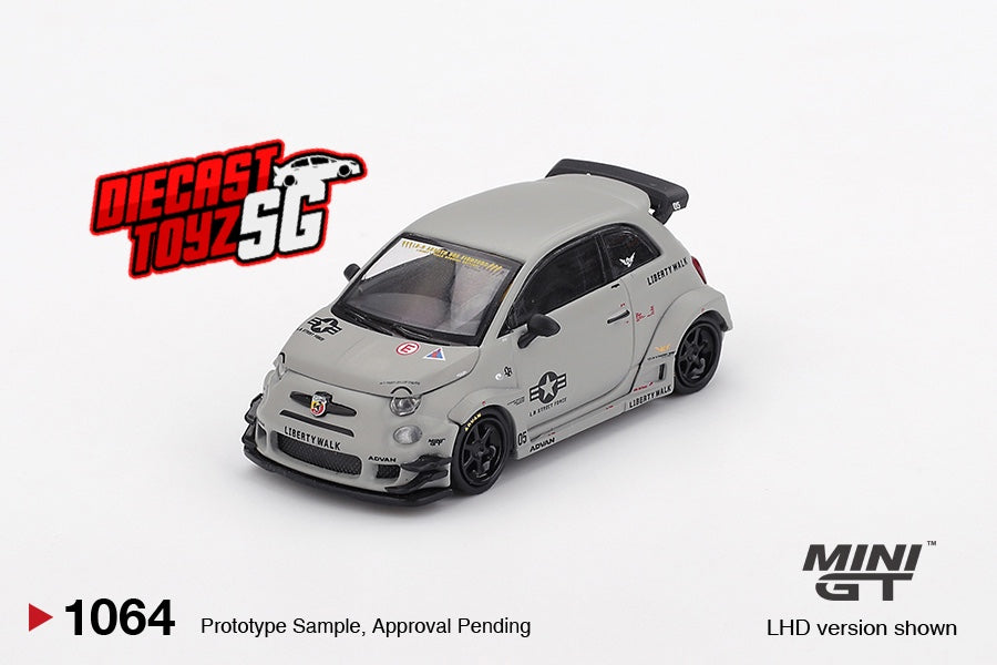 MINI GT #1064 1/64 Abarth 595 LB-WORKS x Abas Works Fighters (LHD)