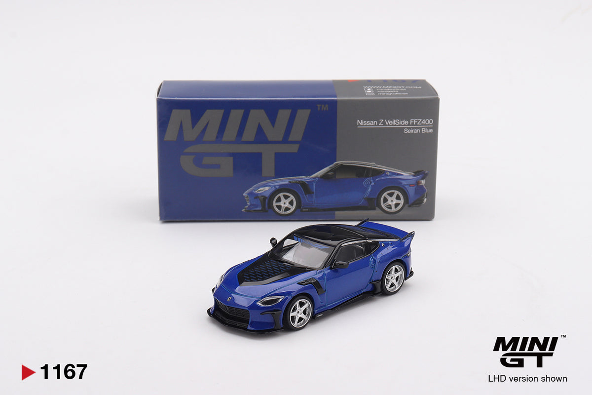 MINI GT #1167 1/64 Nissan Z VeilSide FFZ400 Seiran Blue (LHD)