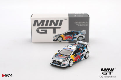 MINI GT #974 1/64 Ford Puma Rally1 #13 M-Sport Ford WRT 2024 Rally Monte Carlo (LHD)