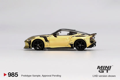 MINI GT #985 1/64 Nissan Z VeilSide FFZ400 Gold Chromen (LHD) - CHINA BOX VERSION