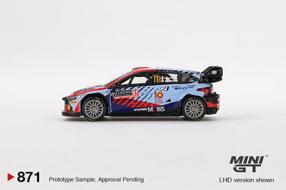 MINI GT #871 1/64 Hyundai i20 N Rally1 Hybrid #11 2024 Rallye Monte-Carlo Winner (LHD)