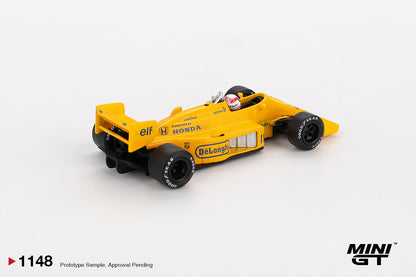MINI GT #1148 1/64 Lotus 99T #11 Satoru Nakajima 1987 Monaco Grand Prix