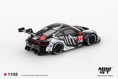 MINI GT #1143 1/64 Porsche 911 GT3 R #77 AO Racing 2025 IMSA Petit Le Mans