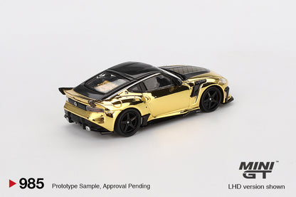 MINI GT #985 1/64 Nissan Z VeilSide FFZ400 Gold Chromen (LHD) - CHINA BOX VERSION