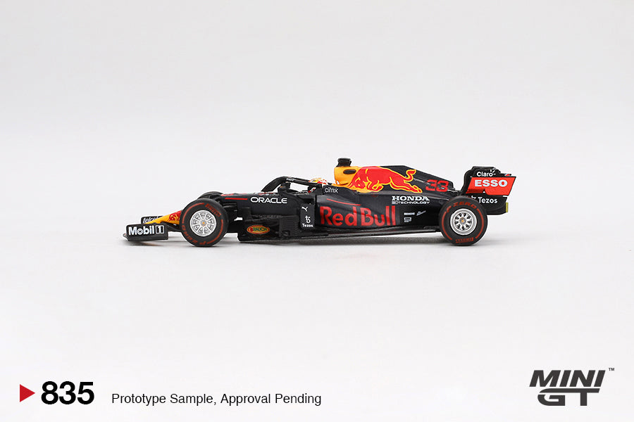 MINI GT #835 1/64 Red Bull RB16B #33 Max Verstappen 2021 Abu Dhabi Grand Prix Winner