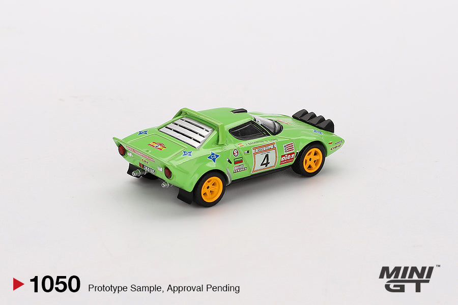 MINI GT #1050 1/64 Lancia Stratos HF #4 1979 Spanish Rally Champion (LHD)