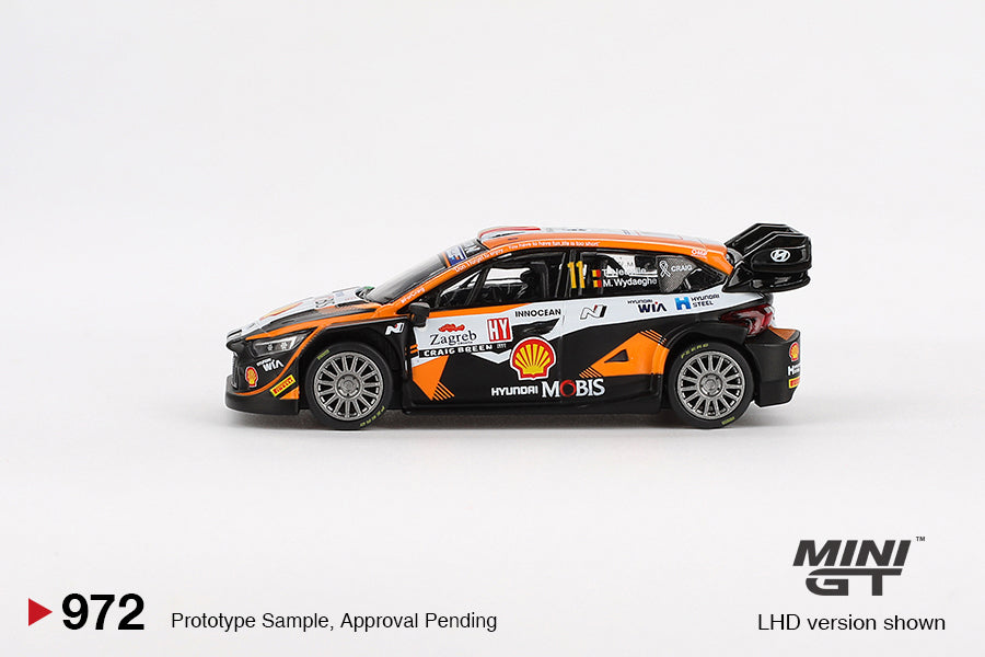 MINI GT #972 1/64 Hyundai i20 N Rally1 #11 2023 Rally Croatia  Power Stage Winner