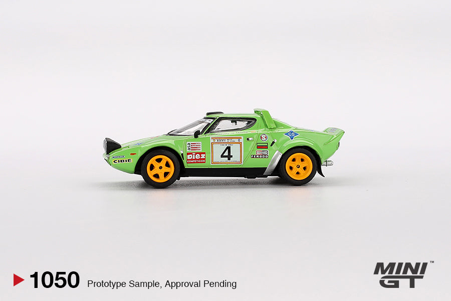 MINI GT #1050 1/64 Lancia Stratos HF #4 1979 Spanish Rally Champion (LHD)
