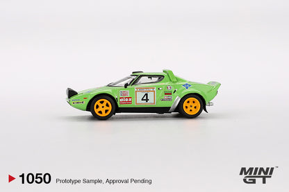 MINI GT #1050 1/64 Lancia Stratos HF #4 1979 Spanish Rally Champion (LHD)