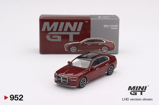 MINI GT #952 1/64 BMW i7 xDrive60 Aventurin (RHD)