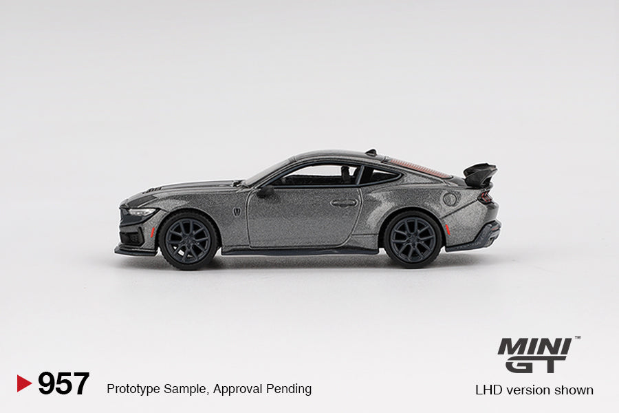 MINI GT #957 1/64 Ford Mustang Dark Horse 2024 Carbonized Gray (RHD)