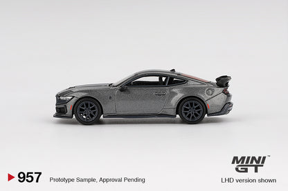MINI GT #957 1/64 Ford Mustang Dark Horse 2024 Carbonized Gray (RHD)