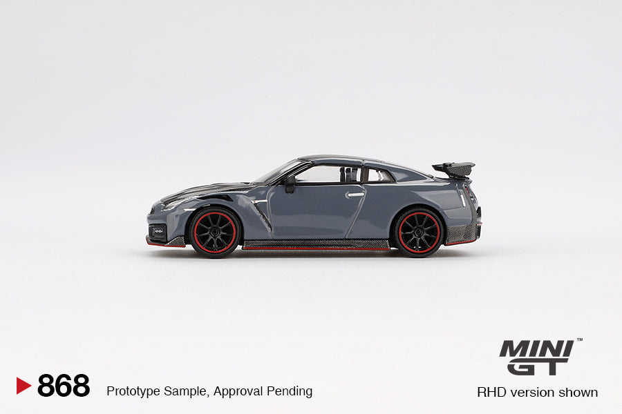 Mini GT #868 1/64 Nissan GT-R Nismo 2024 NISMO Stealth Gray (RHD)