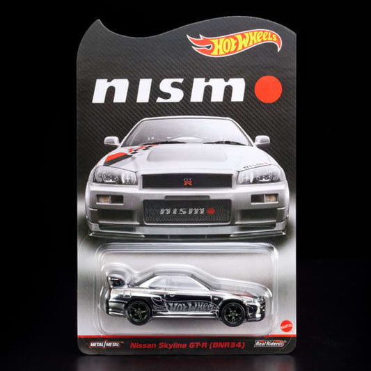 HOT WHEELS RLC NISSAN SKYLINE GT-R (BNR34) SILVER NISMO - HGK73