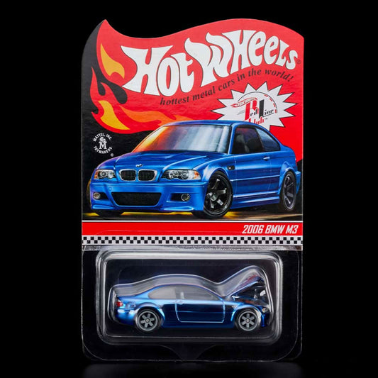 HOT WHEELS RLC 2006 BMW M3 BLUE - GXJ28