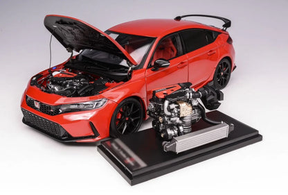 MotorHelix 1/18 Honda Civic Type-R (FL5) Rallye Red M85304
