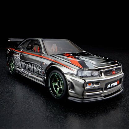 HOT WHEELS RLC NISSAN SKYLINE GT-R (BNR34) SILVER NISMO - HGK73