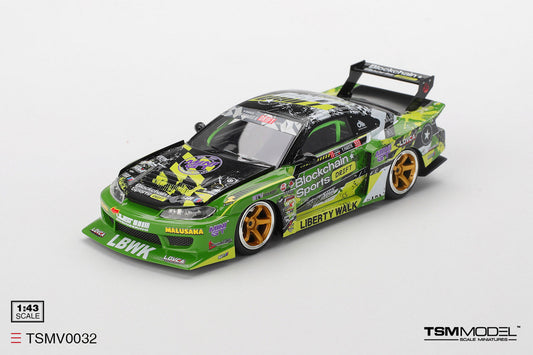 TSM 1:43 Nissan LB-Super Silhouette S15 SILVIA #555 V2 2024 Formula Drift Japan TSMV0032