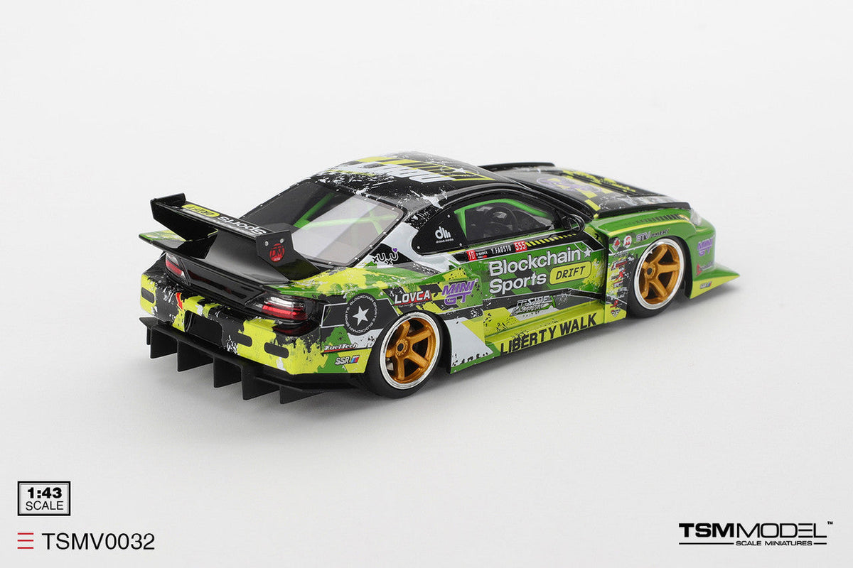 TSM 1:43 Nissan LB-Super Silhouette S15 SILVIA #555 V2 2024 Formula Drift Japan TSMV0032