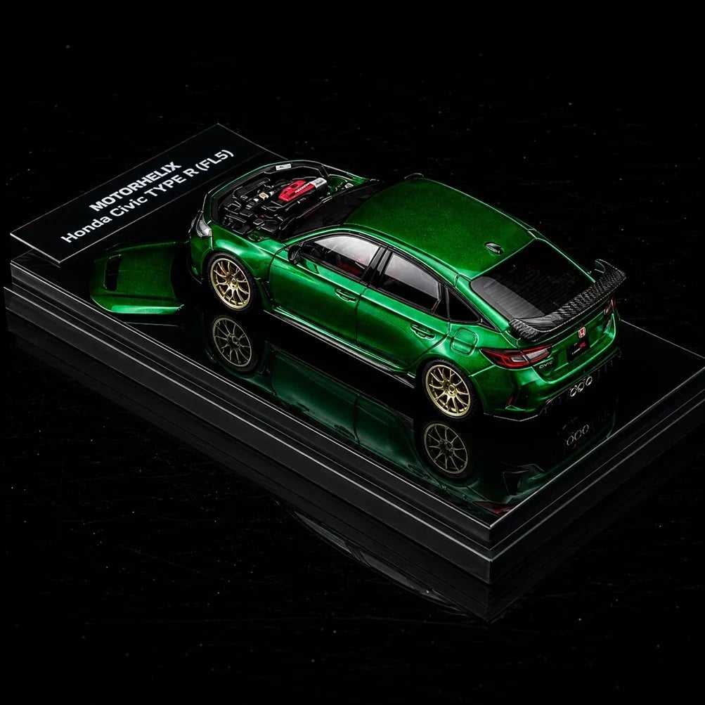 MOTORHELIX 1/64 Honda Civic Type R (FL5) Metallic Green HEC 2026 M65342