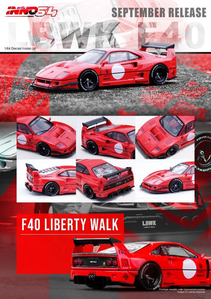 INNO 64 LBWK F40 LIBERTY WALK RED