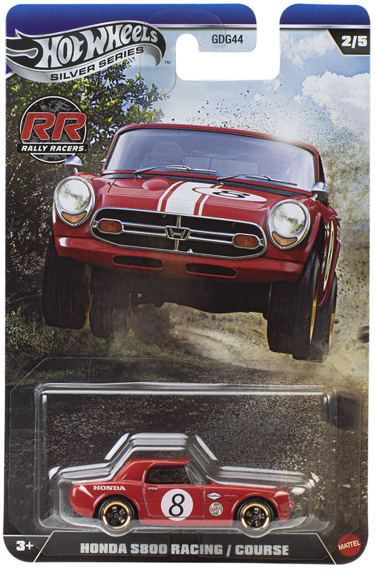 Hot Wheels Silver Series Rally Racers Honda S800 Racing / Course
