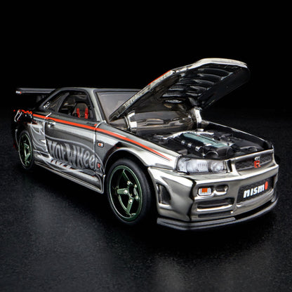 HOT WHEELS RLC NISSAN SKYLINE GT-R (BNR34) SILVER NISMO - HGK73