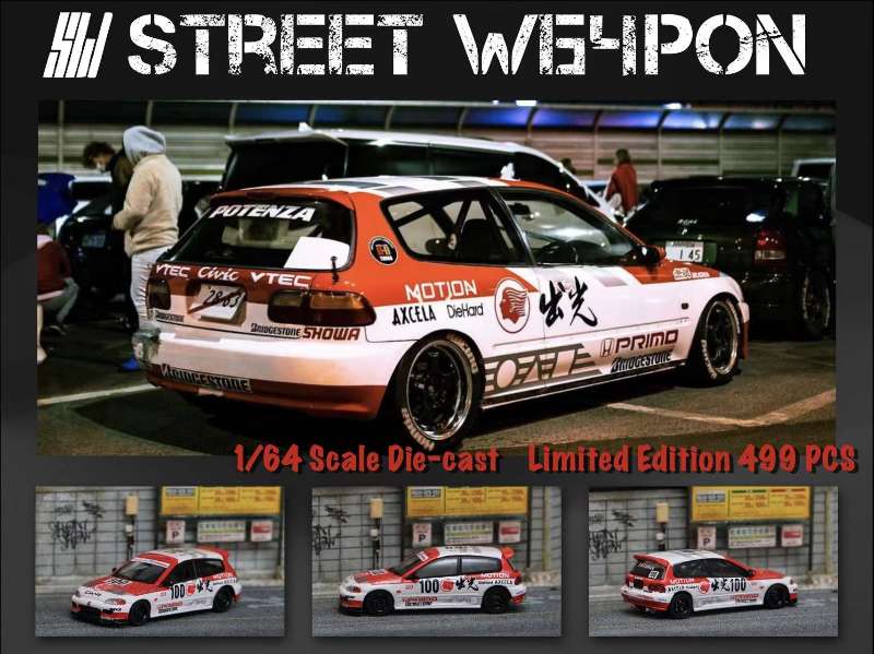 Street Weapon 1:64 Honda Civic EG6 Idemitsu