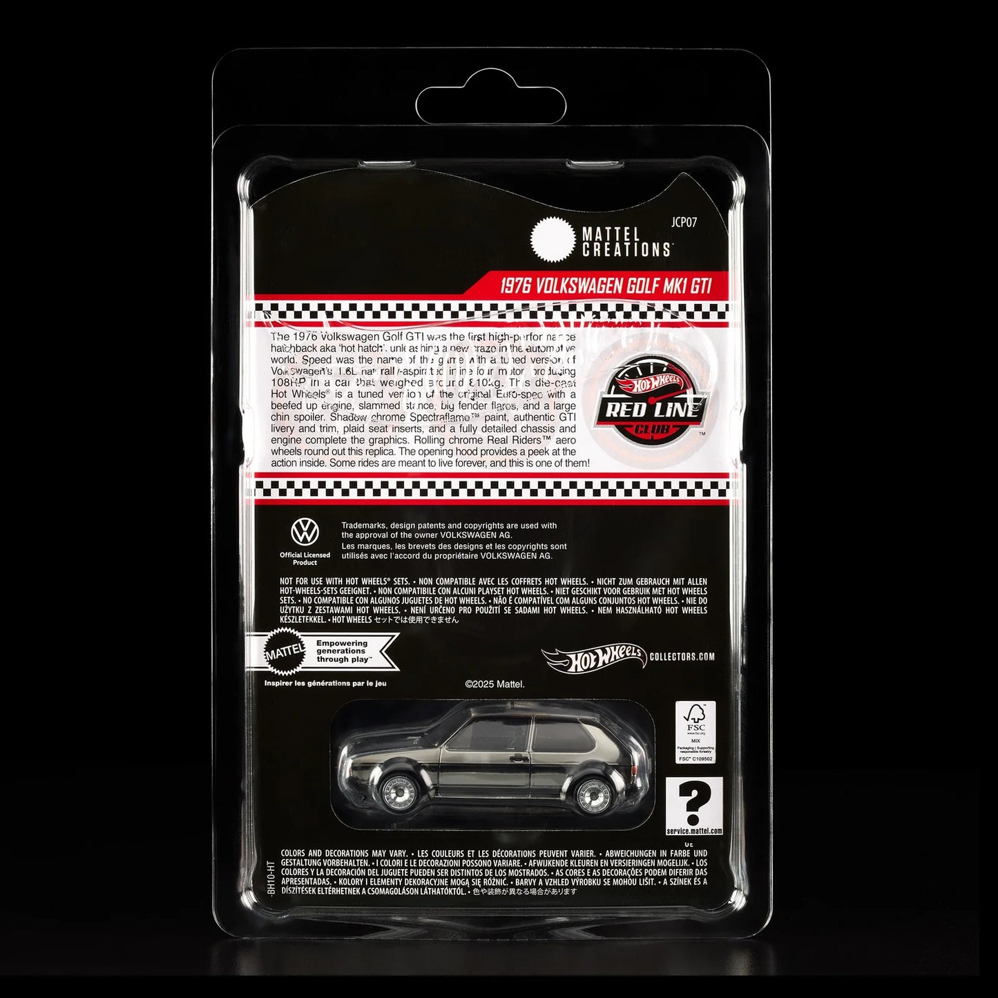 Hot Wheels RLC Exclusive 1976 Volkswagen Golf Mk1 GTI