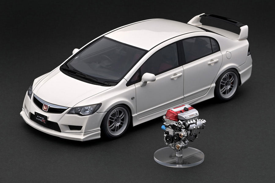 IGNITION MODEL 1/18 IG2833 1/18 Honda CIVIC (FD2) TYPE R White With En –  Diecast Toyz SG