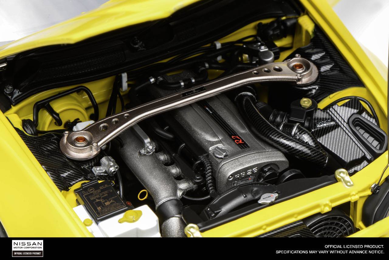 MotorHelix 1/18 Nissan Skyline GT-R (R34) Customized Version Yellow M83412