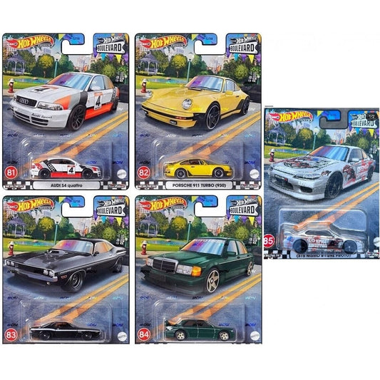 Hot Wheels Premium Boulevard Series ( #81 - #85) Set