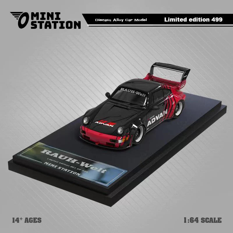 Mini Station 1/64 RWB 964  GT Wing Advan