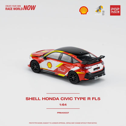 POPRACE 1/64 SHELL HONDA CIVIC TYPE R PR640037