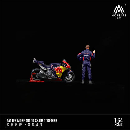 MoreArt 1/64 DUCATI RACING MOTORCYCLE DOLL - REDBULL