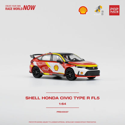 POPRACE 1/64 SHELL HONDA CIVIC TYPE R PR640037