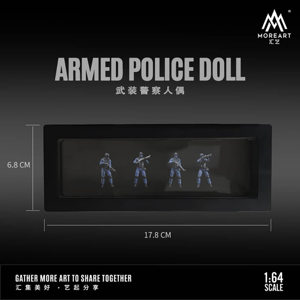 MoreArt 1/64 ARMED POLICE DOLL