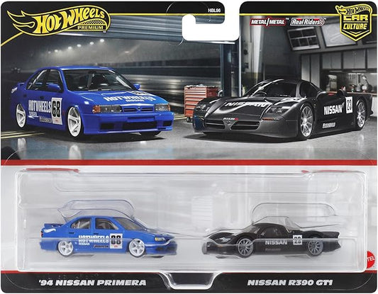 Hot Wheels HRR74 Premium 2 Pack Nissan R390 GT1 / '94 Nissan Primera